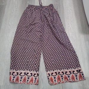 Extreme Boho Hippie Wide Leg Cinch Waist Pants Indie Block